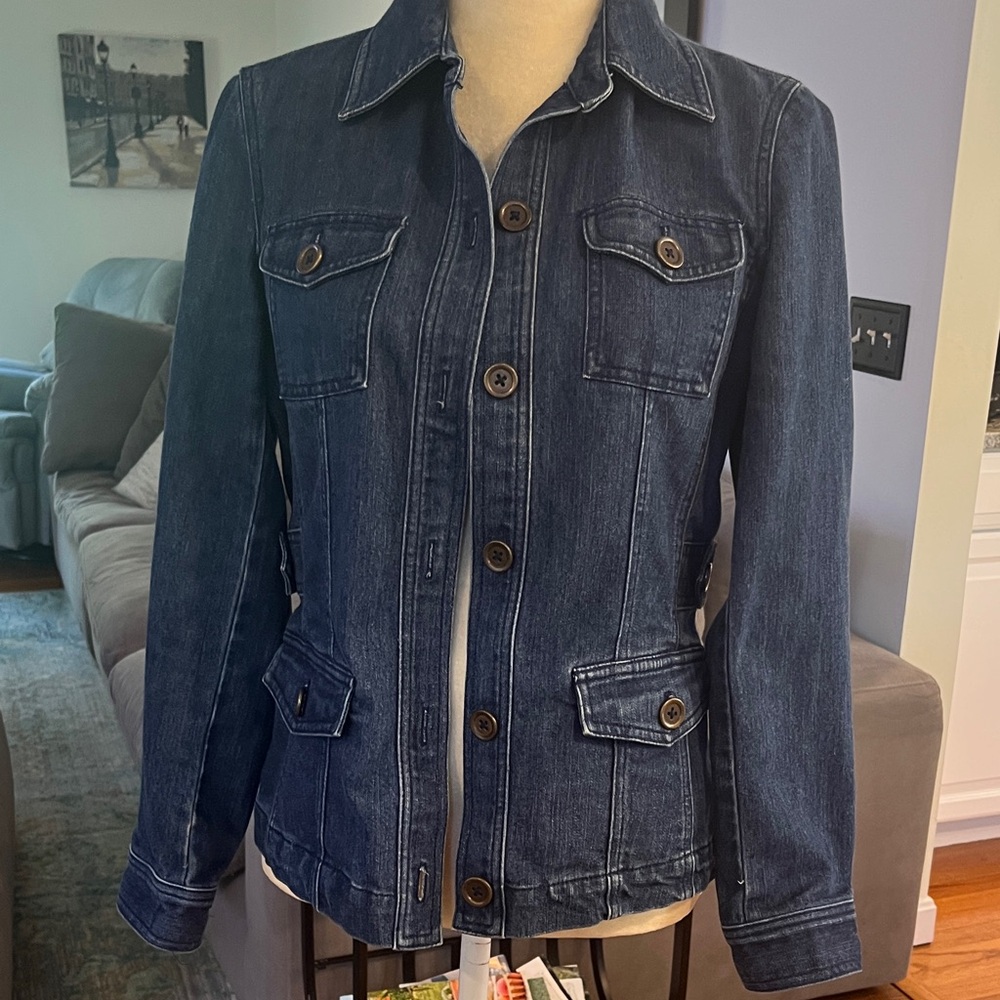 Jones New York Dark Blue Jean Jacket